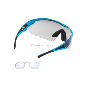 очки HQBC QX3, фотохромные линзы, диоптрическая вставка Clip-on, синий/черный