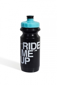 Фляга 600ml Green Cycle Ride Me Up с Big Flow valve, LDPI black nipple/ light blue matt cap/ black bottle