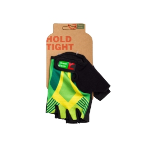 Перчатки Green Cycle NC-2535-2015 Light без пальцев зелено-желтые