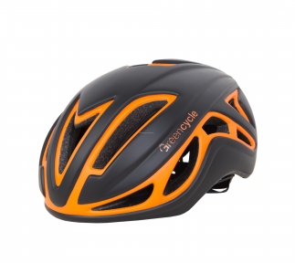 Шлем Green Cycle Jet черно-оранж матовый