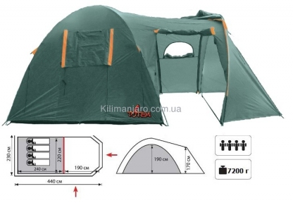 Палатка TOTEM Catawba вместимостью 4 (TTT-006.09)