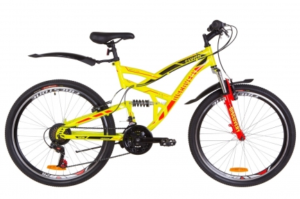 Велосипед 26 Discovery CANYON AM2 14G Vbr рама-19 St желтый с крылом Pl 2019