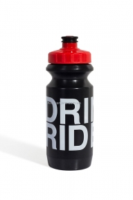 Фляга 600ml Green Cycle Drink & Ride с Big Flow valve, LDPI black nipple/ red matt cap/ black bottle