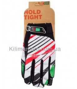 Перчатки Green Cycle NC-2369-2014 MTB с закрытыми пальцами бело-красные