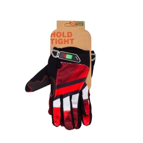 Перчатки Green Cycle NC-2566-2015 MTB с закрытыми пальцами красно-белые