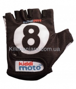 Перчатки детские Kiddi Moto бильярдный шар, чёрные