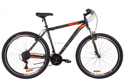 Велосипед 29 Discovery TREK AM 14G Vbr рама-20 Stчерно-оранжевый хаки (м) 2019