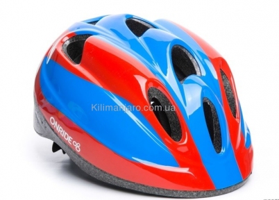 Шлем ONRIDE Spider глянцевый красно-голубой