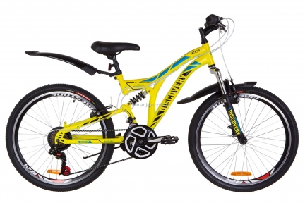 Велосипед 24 Discovery ROCKET AM2 14G  Vbr  рама-15 St желтый (м)  с крылом Pl 2019