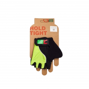 Перчатки Green Cycle NC-2530-2015 Kids без пальцев черно-зеленые