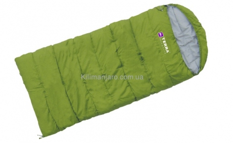 Спальник Terra Incognita Asleep JR 200 R одеяло с капюшоном (зелёный)