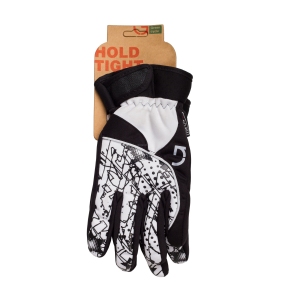 Перчатки Green Cycle NC-2409-2014 Winter с закрытыми пальцами черно-белые