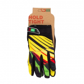 Перчатки Green Cycle NC-2369-2014 MTB с закрытыми пальцами желто-красные