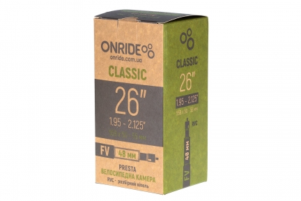 Камера ONRIDE Classic 26x1.95-2.125 FV 48 RVC - разборный ниппель