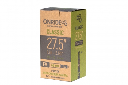 Камера ONRIDE Classic 27.5x1.95-2.125 FV 48 RVC - разборный ниппель