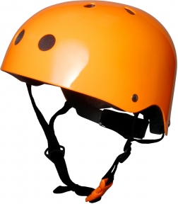 Шлем детский Kiddi Moto неоновый оранжевый