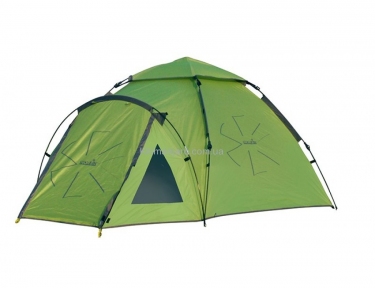 Палатка полуавтомат  4-х местн. двухслойная  Norfin HAKE 4  3000мм / FG / (50)+250+(65)Х290х120см / NF