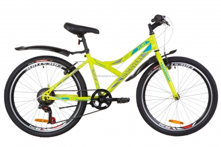 Велосипед 24 Discovery FLINT салатно-синий с серым 2019