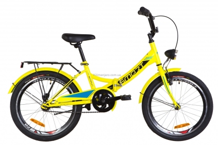 Велосипед 20 Formula SMART с фонарём желтый 2019