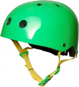 Шлем детский Kiddi Moto неоновый зелёный