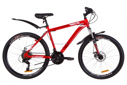 Велосипед 26 Discovery TREK AM 14G  DD   St  красный с крылом Pl 2019