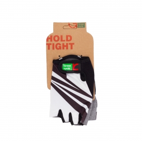 Перчатки Green Cycle NC-2537-2015 Light без пальцев бело-черные