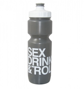 Фляга 800ml Green Cycle Sex Drink & Roll с Big Flow valve, LDPI gray nipple/white matt cap/gray bottle