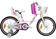 Велосипед VNC 16 Miss 1619-FA-WP , 22см бело-розовый