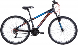 Велосипед 26 Discovery RIDER AM   черно-синий с красным (м) 2021