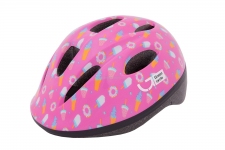 Шлем Green Cycle Sweet белый/розовый лак