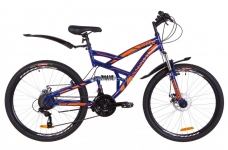 Велосипед 26 Discovery CANYON AM2 14G DD рама-19 St сине-оранжевый (м) с крылом Pl 2019