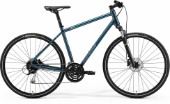 Велосипед 28 Merida CROSSWAY 100   teal-blue(silver-blue/lime) 2021