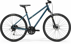 Велосипед 28 Merida CROSSWAY 100 L   teal-blue(silver-blue/lime) 2021