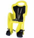Сиденье заднее (детское велокресло) Bellelli MR FOX Relax B-Fix до 22 кг, неоново-жёлтое с чёрной подкладкой (Hi Vision)