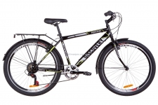Велосипед 26 Discovery PRESTIGE MAN 14G Vbr рама-18 St черно-серый с желтым с багажником зад St, с крылом St 2019