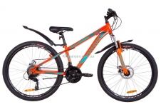 Велосипед 26 Discovery TREK AM 14G  DD   St красный акцент с синим  с крылом Pl 2019