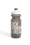 Фляга 600ml Green Cycle Sex Drink & Roll с Big Flow valve, LDPI gray nipple/white matt cap/gray bottle
