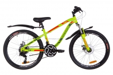 Велосипед 24 Discovery FLINT AM 14G  DD  рама-13 St зелено-красный (м)  с крылом Pl 2019