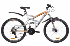 Велосипед 26 Discovery CANYON DD серо-оранжевый 2019