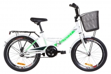 Велосипед 20 Formula SMART с корзиной бело-зеленый 2019