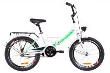 Велосипед 20 Formula SMART с фонарём бело-зеленый 2019