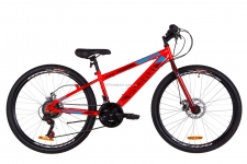 Велосипед 26 Discovery ATTACK 14G DD рама-13 St красный акцент с синим 2019