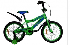 Велосипед VNC 16 Breeze (1617-GS-BG)  22см  черно-зеленый