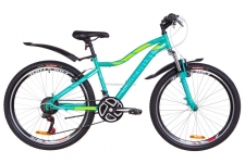 Велосипед 26 Discovery KELLY AM 14G Vbr рама-15 St зеленый с крылом Pl 2019