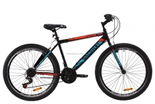 Велосипед 26 Discovery ATTACK  14G  Vbr  рама-18 St черно-красный с бирюзовым (м)   2020