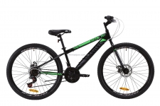 Велосипед 26 Discovery ATTACK  14G  DD  рама-13 St черно-зеленый с серым   2020