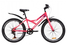 Велосипед 24 Discovery FLINT  14G  Vbr  рама-14 St розовый  с крылом Pl 2020