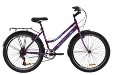 Велосипед 26 Discovery PRESTIGE WOMAN  14G  Vbr  рама-17 St фиолетовый  с багажником зад St, с крылом St 2020