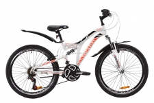 Велосипед 24 Discovery ROCKET AM2 14G  Vbr  рама-15 St бело-оранжевый c черным  с крылом Pl 2020