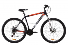 Велосипед 27.5 Discovery TREK AM 14G DD St сине-оранжевый 2020